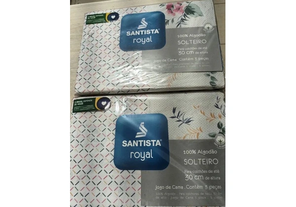 2 Conjuntos Santista Royal Jogo de Casa de Solteiro