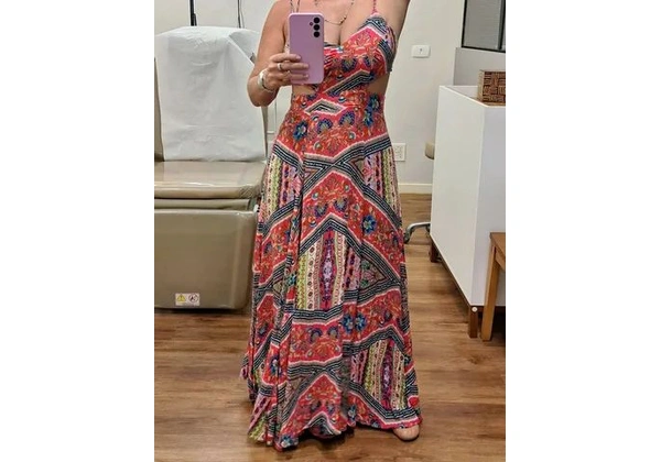 Vestido longo indiano M. Lindíssimo!