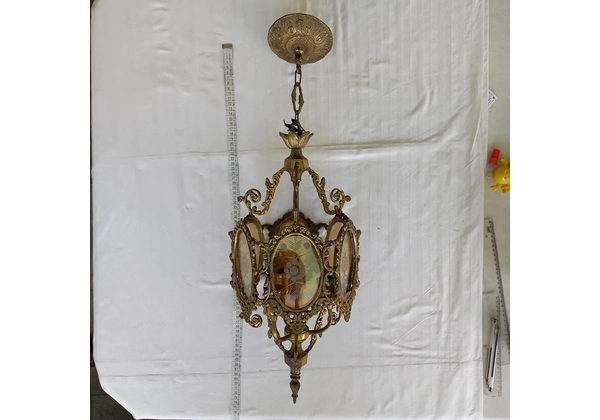 Lustre colonial em bronze