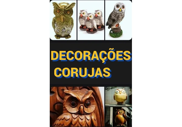 Decorações diversas corujas