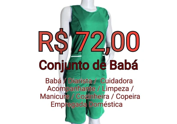 Conjunto de Babá / Doméstica / Cuidadora