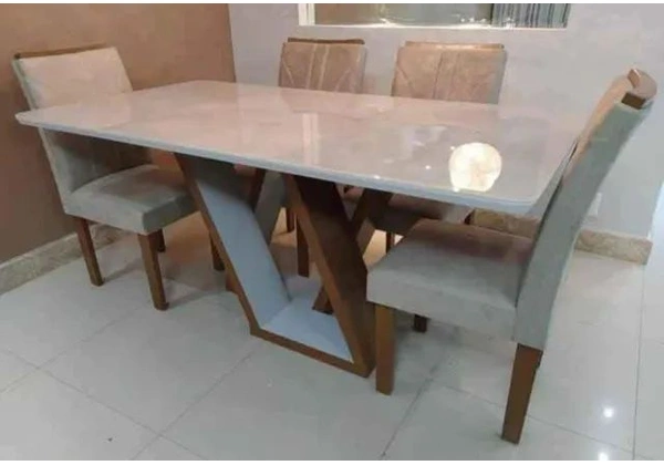Mesa de jantar 6 lugares 170x90 Cadeira em madeira ( Pronta entrega )