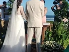 Vestido de noiva evasê com bordados - usado apenas uma vez + sapato incluso