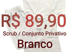 Scrub / Conjunto Privativo - Brim Branco
