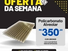 Chapa de Policarbonato Alveolar Bronze 4mm 2, 10x6, 00