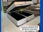 Cama com Base Baú Queen Size Nova - Entregamos