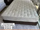Cama Box Queen Size com Pilow Top- Entregamos