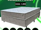 Box de casal de 138x 24 scalibur Pocket novo valor 885, 00
