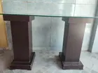 Mesa de vidro com 6 cadeiras