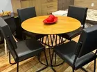 MESA EM AÇO COM CADEIRAS ACOLCHOADAS PRONTA ENTREGA