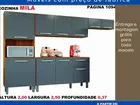 Armário de cozinha completo com balcão