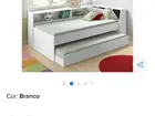 Cama Solteiro Bicama Com Estante