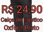 Calça Operacional de Elástico Oxford Preto
