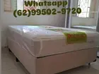 Cama box e colchão _ com conforto intermediário com leve maciez