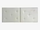 Cabeceira Para Cama Aveludada Parede Dobrave 140cm X 55cm
