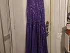 Vestido longo de paetê