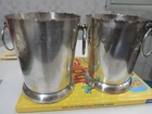 Par de Porta gelo inox