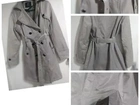 Casaco Trench Coat Bege acinzentado Feminino