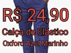 Calça de Oxford - Azul Marinho
