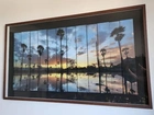 Quadro de Palmeiras Ao Pôr do Sol - 1, 4 x 0, 8m