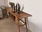 mesa de centro vintage em madeira