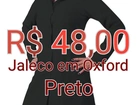 Jaleco em Oxford - Preto
