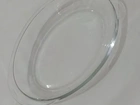 Travessa de vidro oval