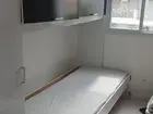 Conjunto cama e armário solteiro