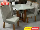 mesa quadrada com 4 cadeiras em Oferta Pronta Entrega
