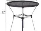 Mesa de varanda com 4 cadeiras em alumínio