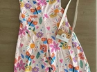 Vestido infantil estampado com tema postal