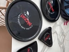 Prato pizza grande + 8 pratos individuais
