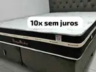 Colchão e base (queen) brinde novo