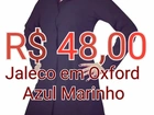 Jaleco Oxford Azul Marinho