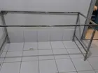 Pe de mesa industrial todo em aço inoxidável