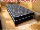 CAMA BOX SOLTEIRO 10CM DE ESPUMA D33 / MACIAS / NOVAS