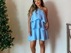 Vestido Azul Morgana