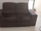 Sofá marrom retrátil e reclinavel usado