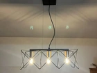 Lustre industrial com lâmpadas de led