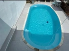 Piscina de fibra 7 metros instalada