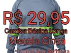 Camisa de Mescla PV Cinza Manga Longa com Faixa Refletiva Tórax e Mangas