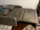 Sofá cama dois lugares com almofada