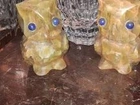 Casal de Corujas Antigas de Pedra
