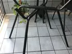 MESA REDONDA COM TAMPO DE VIDRO