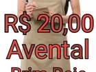 Avental em Brim de Algodão - Bege