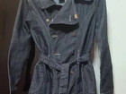 Sobretudo jeans escuro