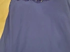 Vestido longo azul turquesa com pérolas