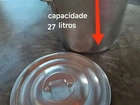 Caldeirão industrial de alumínio