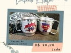 Canecas de alumínio 400ml - Super Pai ou Cerveja