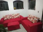 Sofá 3 e 2 Lugares Froral Pronta Entrega + Puff Embalados Diretamente Da Fábrica